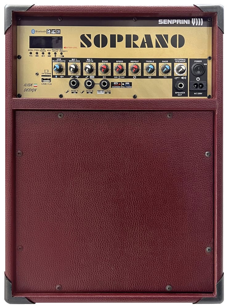 اکو همراه پرتابل 12 اینچ بزرگ شارژی اکو چنگ سوپرانو Soprano 2 اکو همراه پرتابل 12 اینچ بزرگ شارژی اکو چنگ سوپرانو Soprano