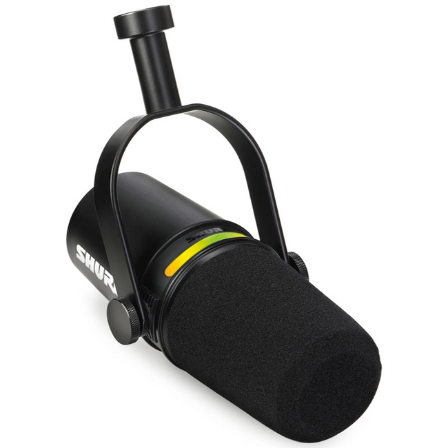 میکروفون پادکست و یو اس بی داینامیک شور ام وی سون پلاس MV7 BLACK 1