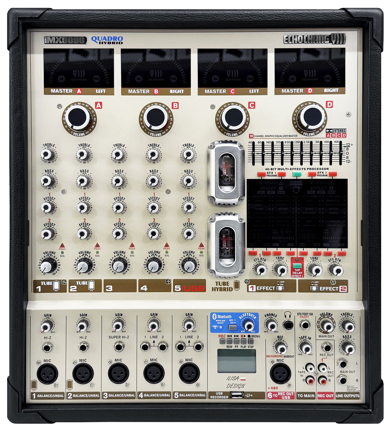 پاور میکسر آمپلی فایر چهار کانال اکو چنگ کواد iMX9090 Quadro