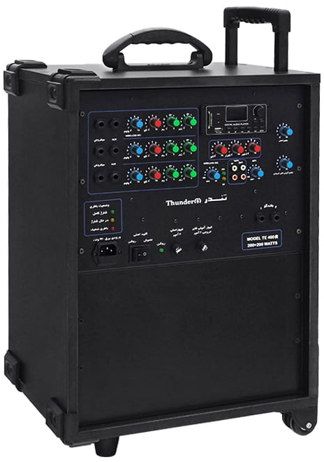 اکو همراه پرتابل 12 اینچ بزرگ شارژی تندر الکترونیک TE-400R