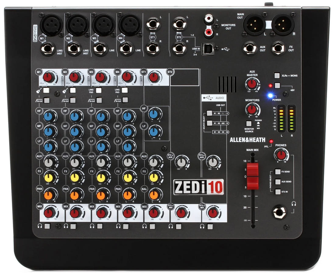 میکسر صدا آنالوگ 10 کانال آلن اند هیت زدی ZEDi-10