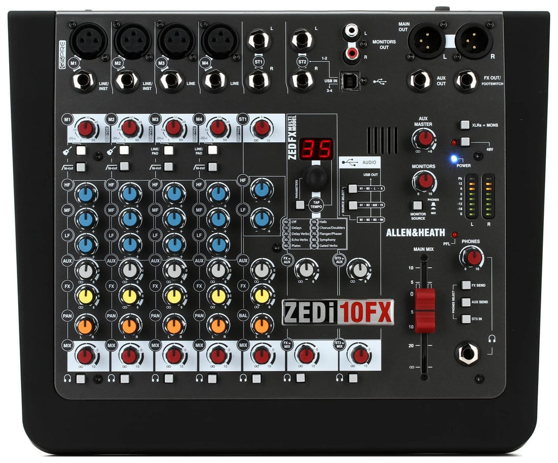 میکسر صدا آنالوگ 10 کانال آلن اند هیت زدی اف ایکس ZEDi-10FX
