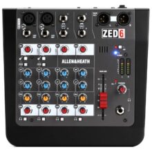 میکسر صدا آنالوگ 6 کانال آلن اند هیت زد ZED-6