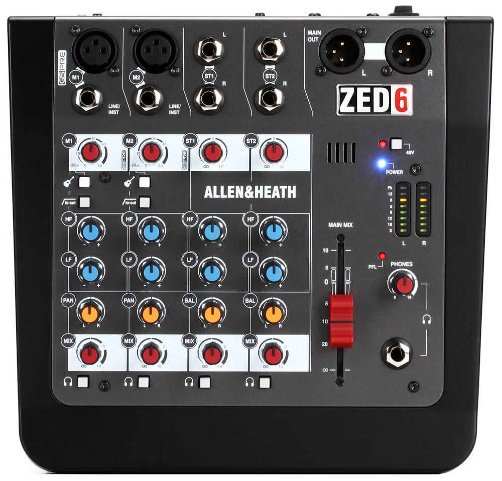 میکسر صدا آنالوگ 4 کانال آلن اند هیت زد ZED-6