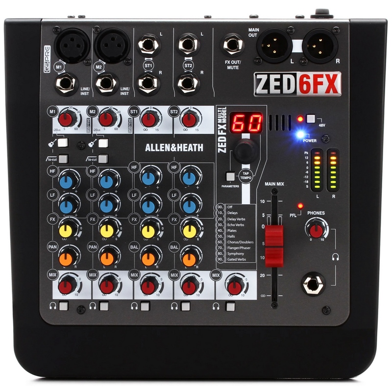 میکسر صدا آنالوگ 6 کانال آلن اند هیت زد اف ایکس ZED-6FX