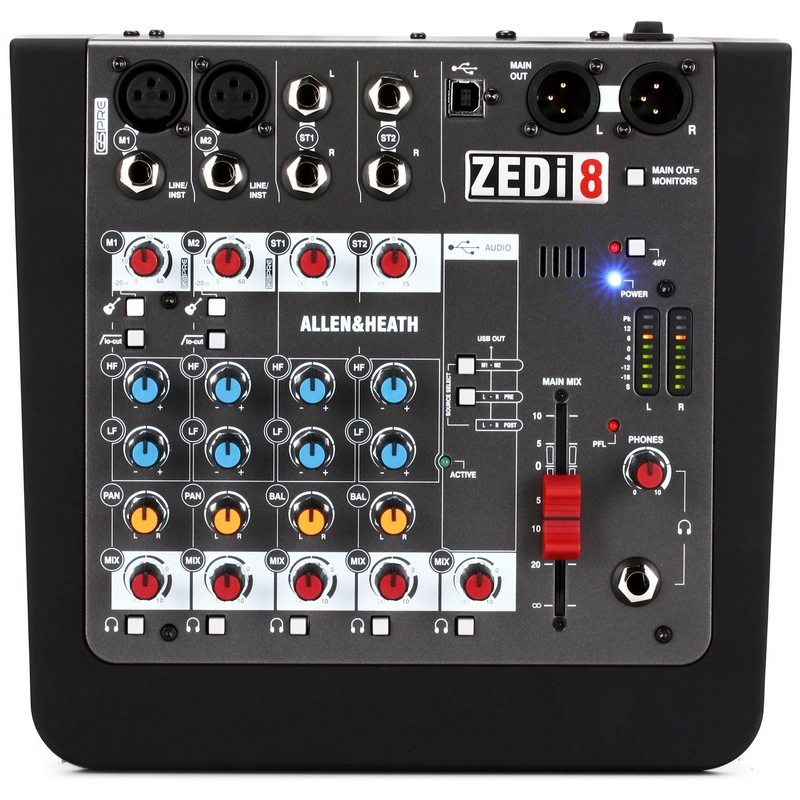 میکسر صدا آنالوگ 8 کانال آلن اند هیت زدی ZEDi-8