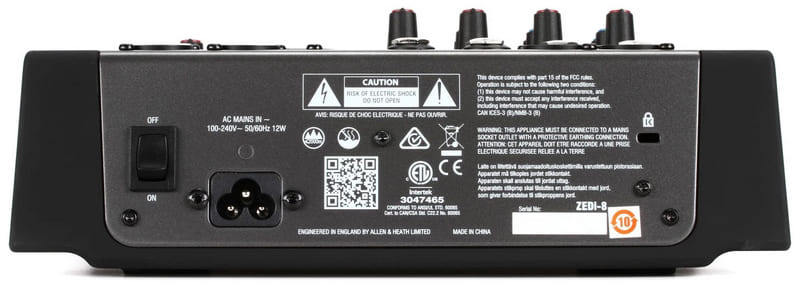 میکسر صدا آنالوگ 8 کانال آلن اند هیت زدی ZEDi-8