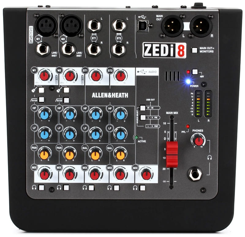 میکسر صدا آنالوگ 8 کانال آلن اند هیت زدی ZEDi-8