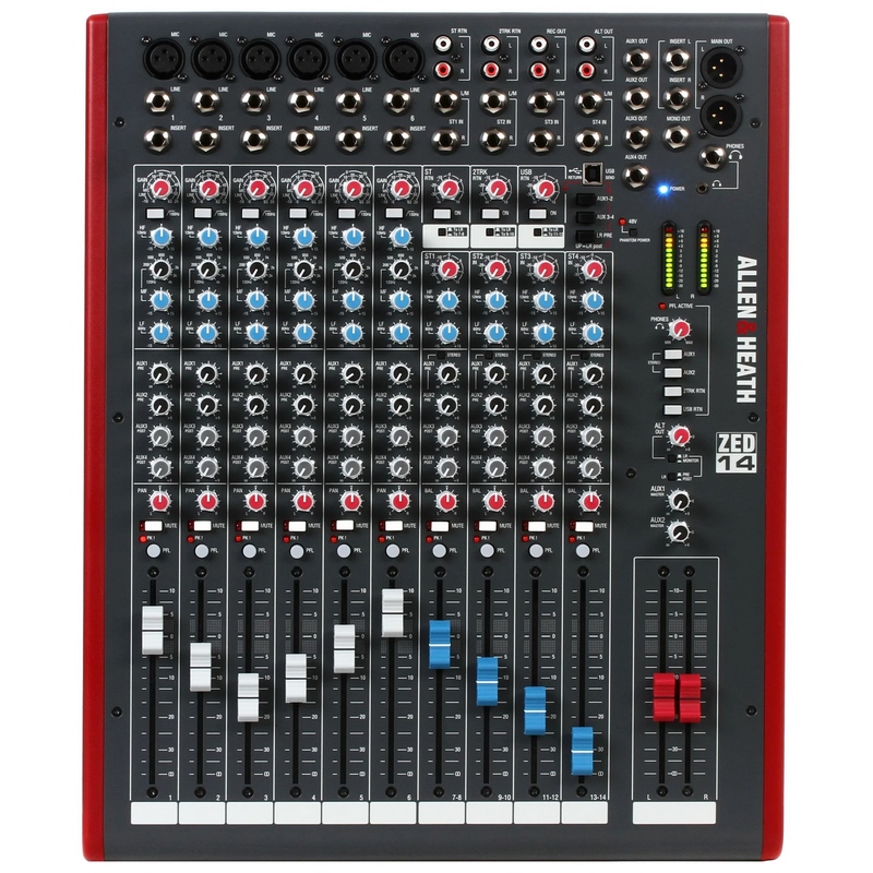 میکسر صدا آنالوگ 14 کانال آلن اند هیت زد ZED-14