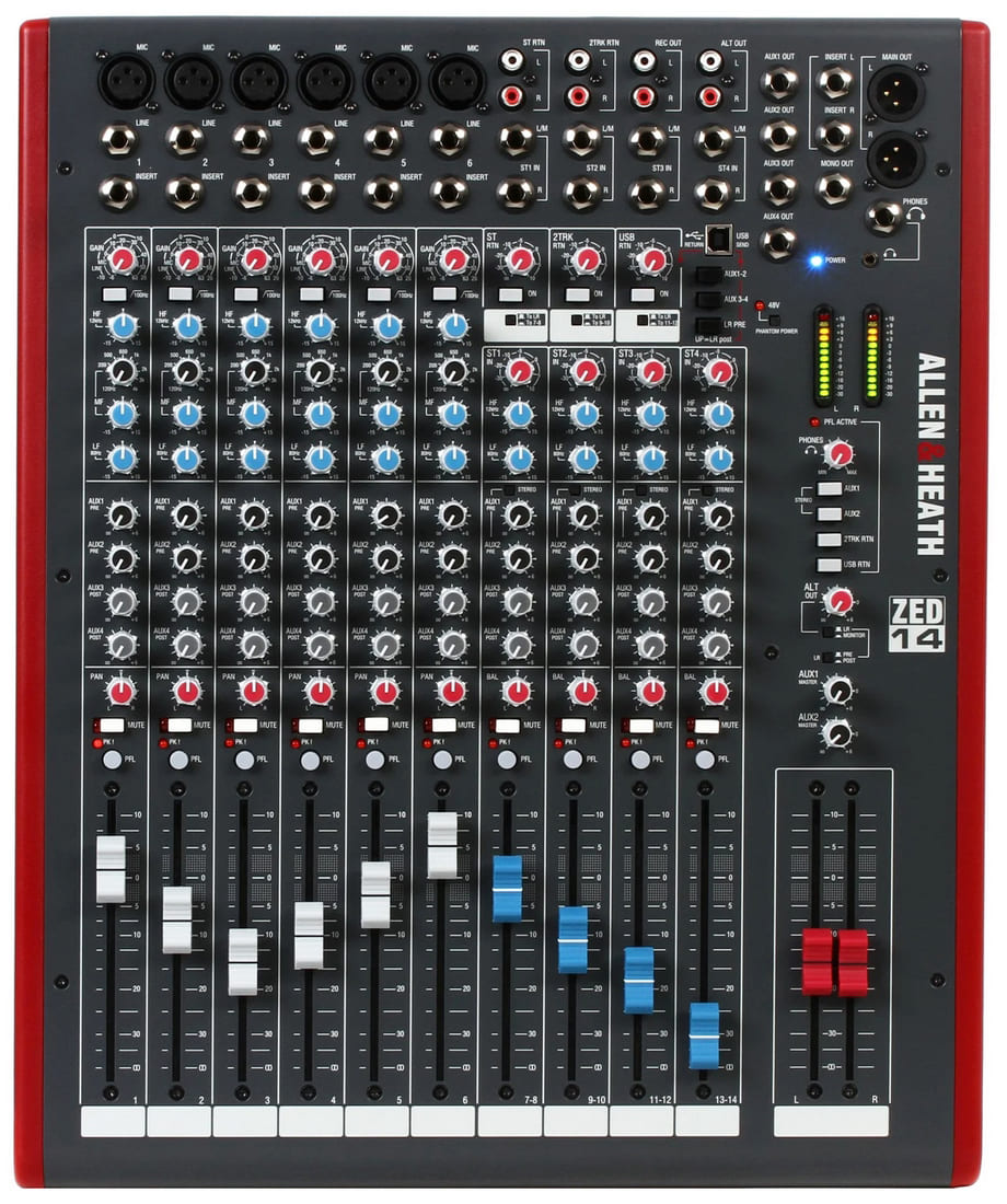 میکسر صدا آنالوگ 14 کانال آلن اند هیت زد ZED-14