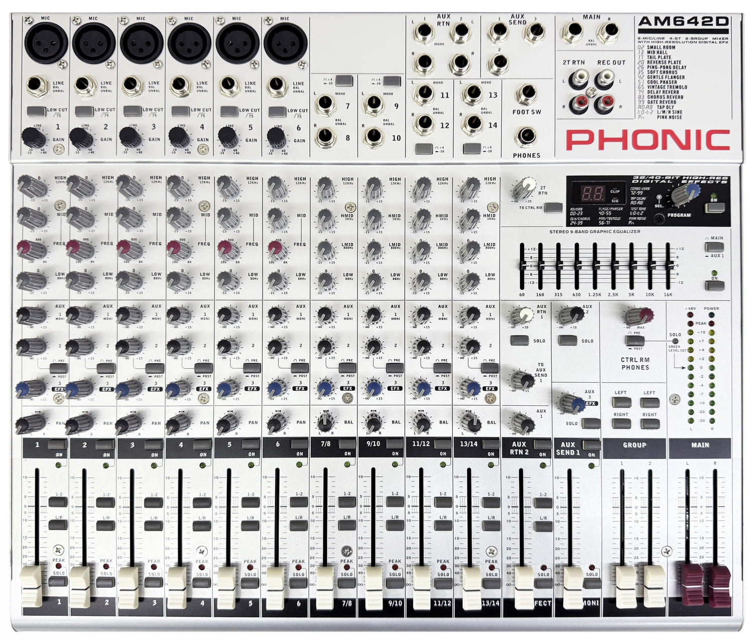 میکسر صدا آنالوگ 14 کانال فونیک ای ام دی AM624D