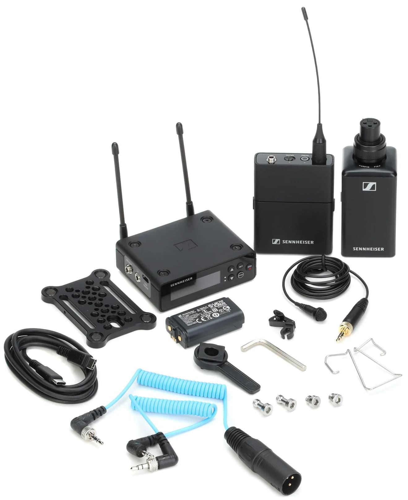 میکروفون بی سیم یقه ای و فرستنده دستی سنهایزر EW-DP ENG Set